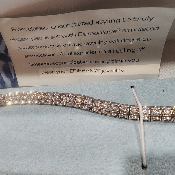 Epiphany diamonique tennis bracelet - Picture 3 of 6